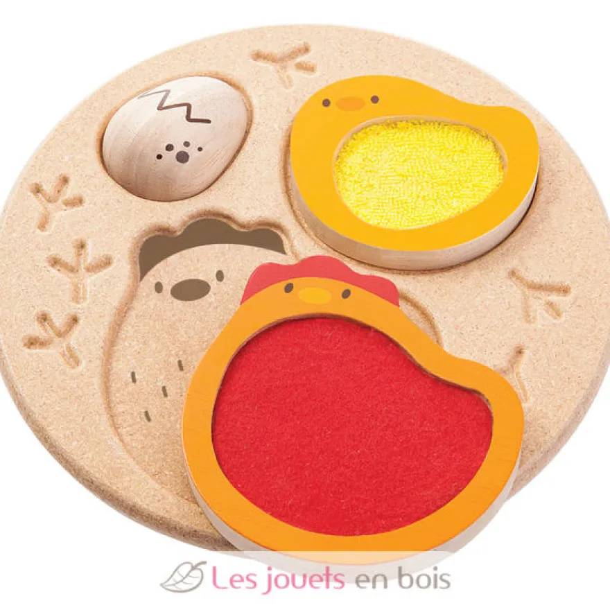Puzzle Poule-Oeuf - Le Toucher - Plan Toys