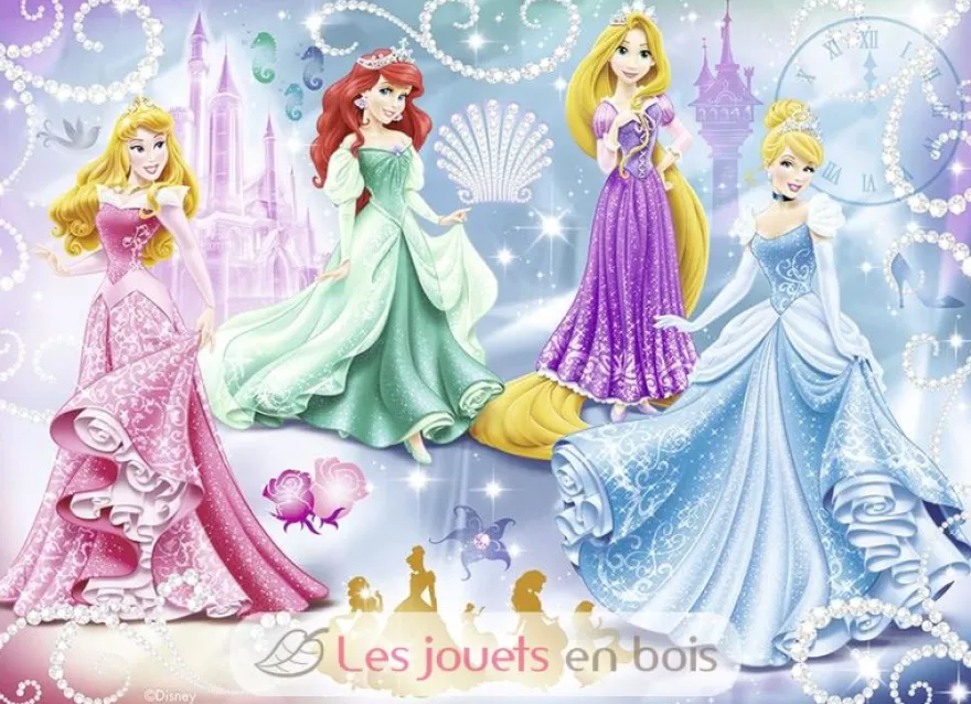 Puzzle Princesses étincelantes Disney 100 pcs - Nathan