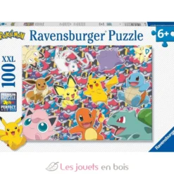 Puzzle Prêt pour la bataille Pokémon 100 pcs XXL - Ravensburger