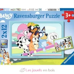 Puzzle S'amuser avec Bluey 2x12 pcs - Ravensburger