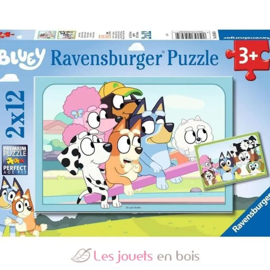 Puzzle S'amuser avec Bluey 2x12 pcs - Ravensburger