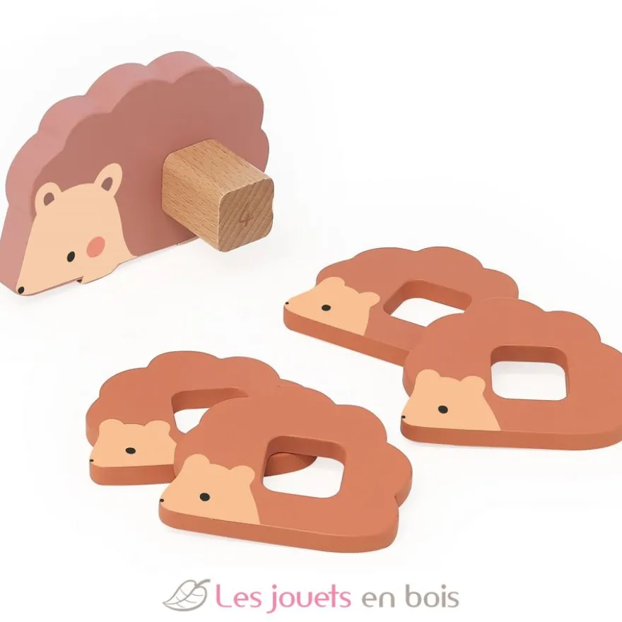 Puzzles d'éveil en bois - Maman bébé animaux à compter - Vilac