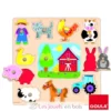 Puzzle Silhouettes Ferme - Goula