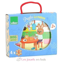 4 puzzles La Maison - Vilac