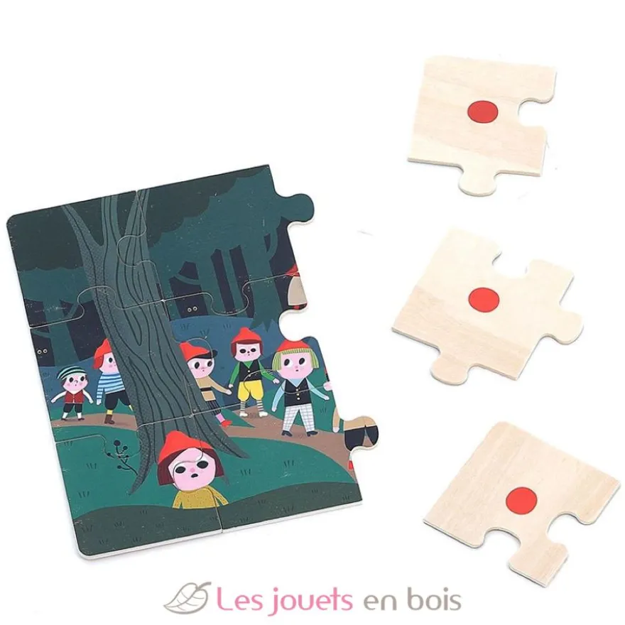 4 puzzles Le Petit Poucet - Vilac