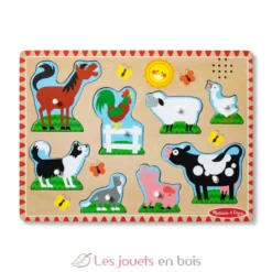 Puzzle sonore animaux de la ferme - Melissa & Doug
