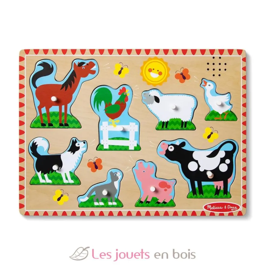 Puzzle sonore animaux de la ferme - Melissa & Doug