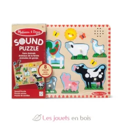Puzzle sonore animaux de la ferme - Melissa & Doug