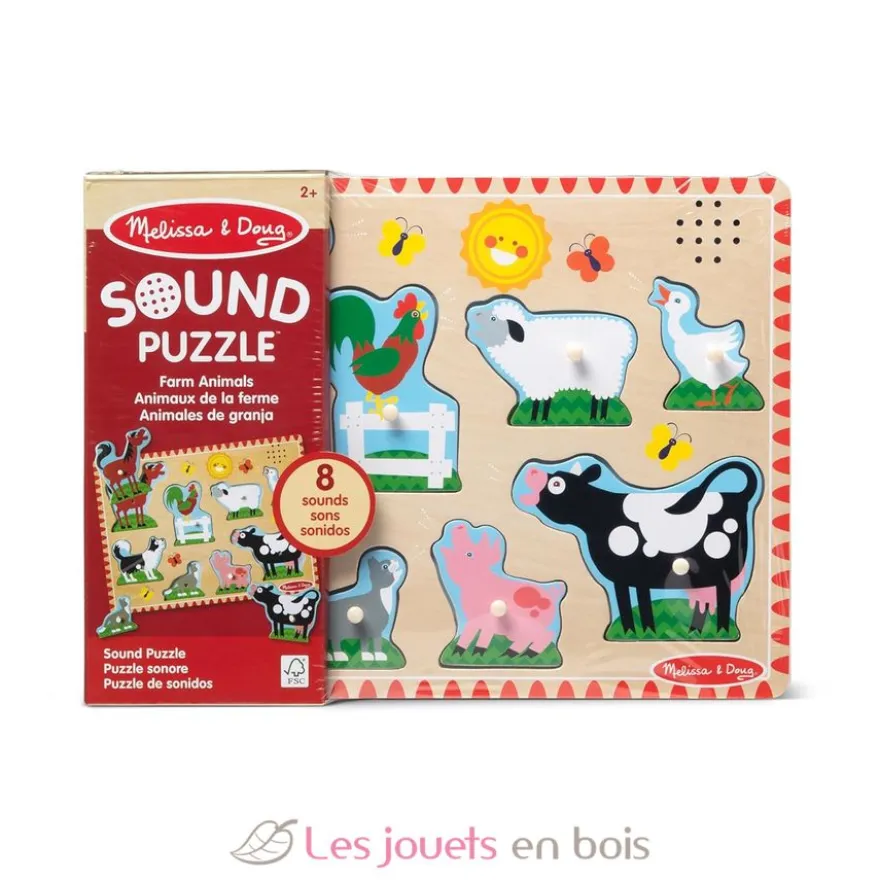 Puzzle sonore animaux de la ferme - Melissa & Doug
