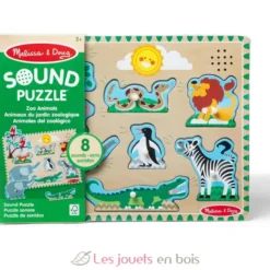 Puzzle sonore animaux du zoo - Melissa & Doug