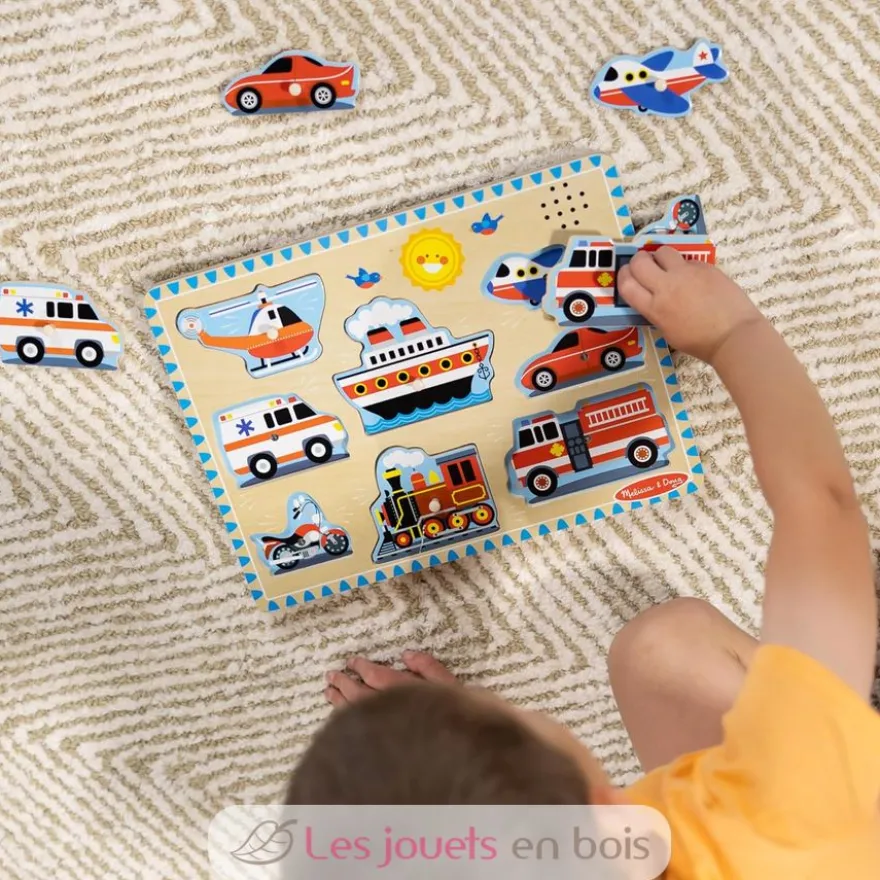 Puzzle sonore véhicules - Melissa & Doug