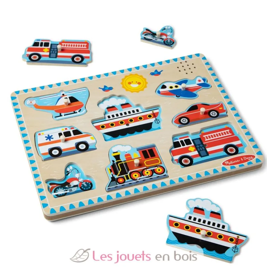 Puzzle sonore véhicules - Melissa & Doug