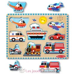 Puzzle sonore véhicules - Melissa & Doug