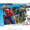 Puzzle Spiderman contre les méchants 45 pcs - Nathan