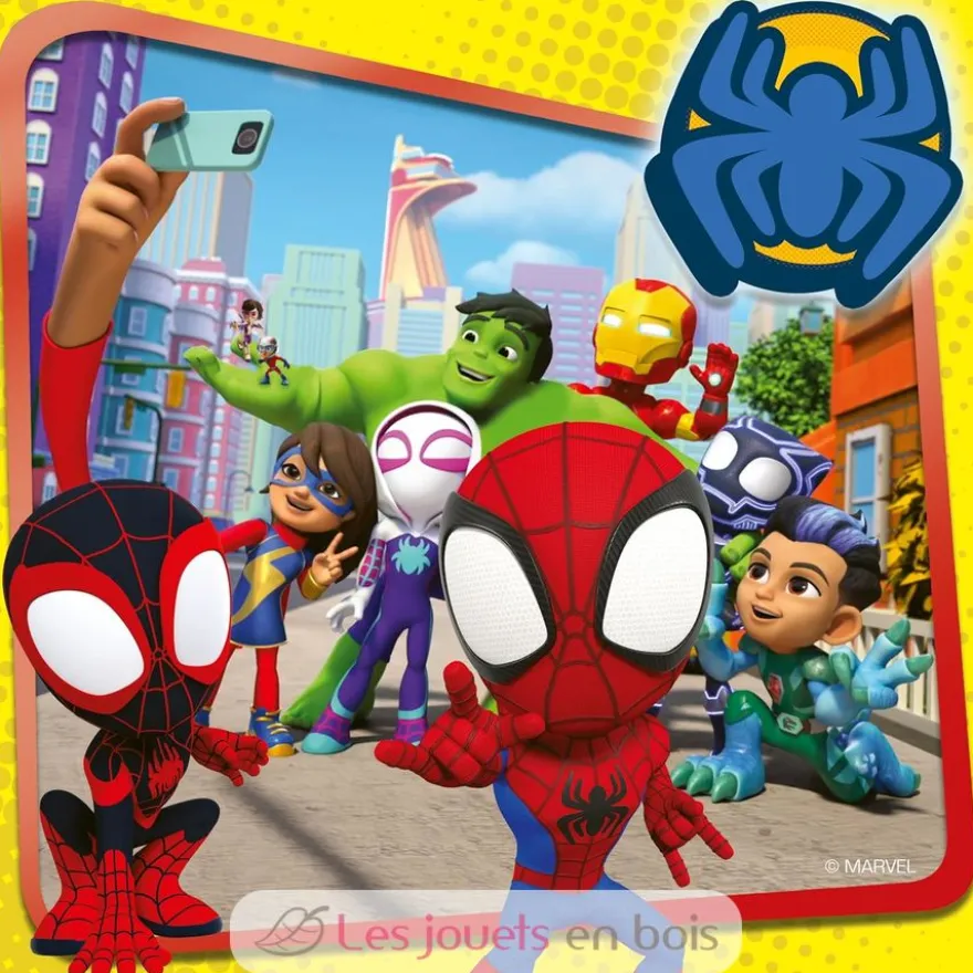 Puzzle Spidey le lanceur de toile 3x49 pcs - Ravensburger