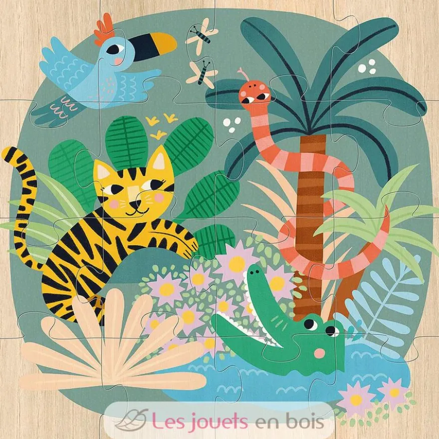 3 puzzles Terre Mer Ciel - Vilac