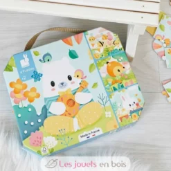 4 puzzles évolutifs Animaux Pure - Janod