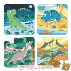 4 puzzles évolutifs Dinosaures - Janod