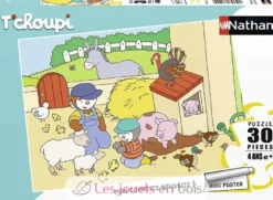 Puzzle T'choupi à la ferme 30 pcs - Nathan