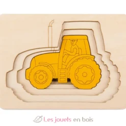 Puzzle 5 tracteurs en 1 - Hape Toys