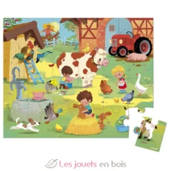 Puzzle Une Journée à la Ferme 24 pcs - Janod