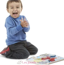 Puzzle véhicules à grosses pièces multicolore Melissa and Doug