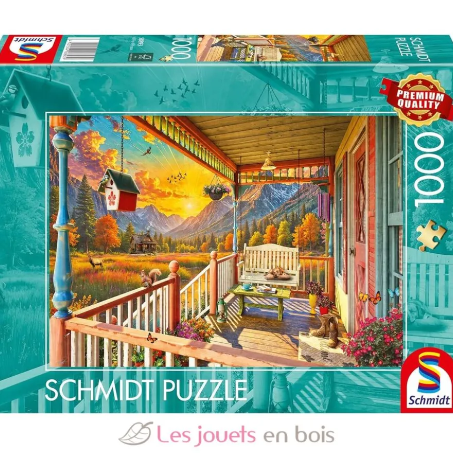 Puzzle Véranda des montagnes 1000 pcs - Schmidt Spiele