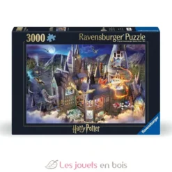 Puzzle Vue sur le château Poudlard 3000 Pcs - Ravensburger