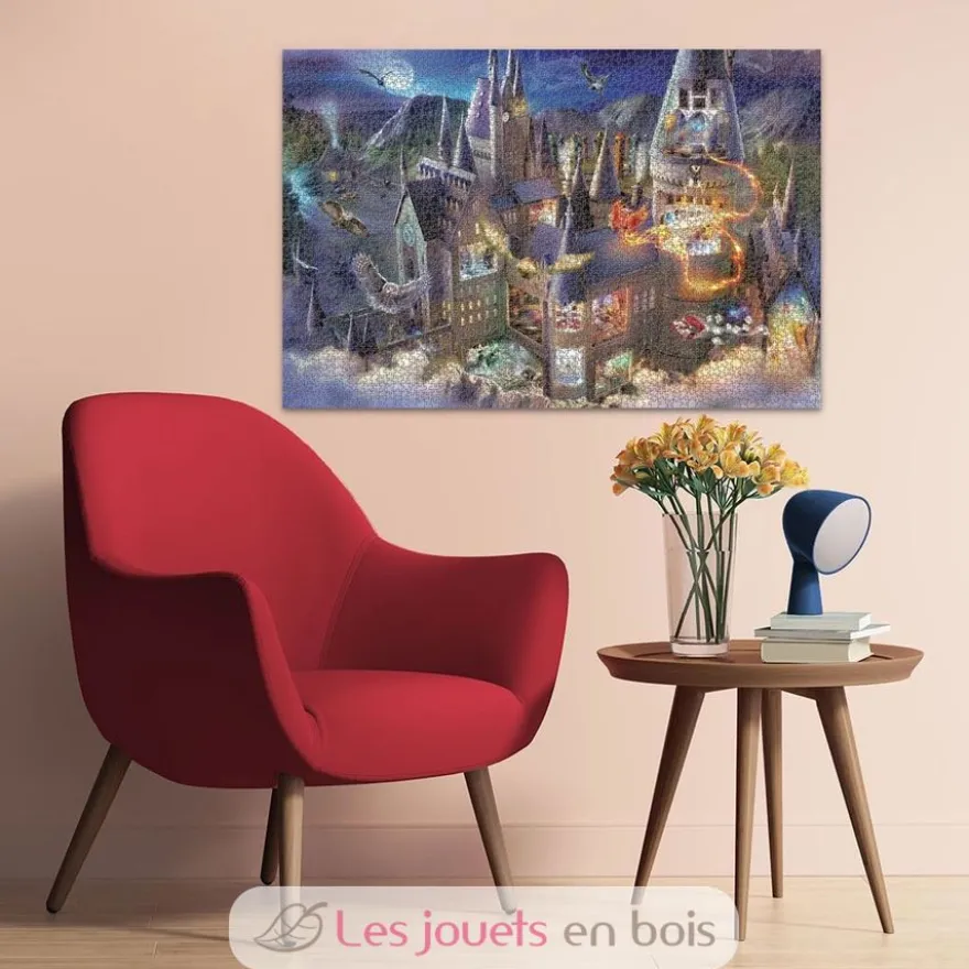 Puzzle Vue sur le château Poudlard 3000 Pcs - Ravensburger
