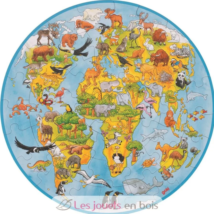 Puzzle XXL le monde - Goki