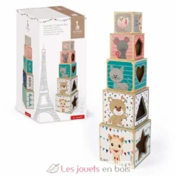 Pyramide 5 cubes Sophie la Girafe - Janod