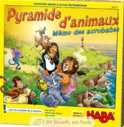Pyramide d’animaux – Mémo des acrobates - Haba