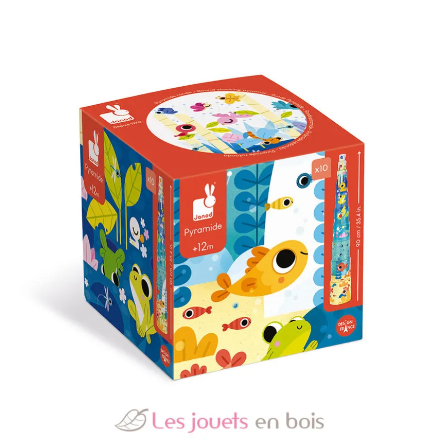 Pyramide ronde La vie dans la mare - Janod