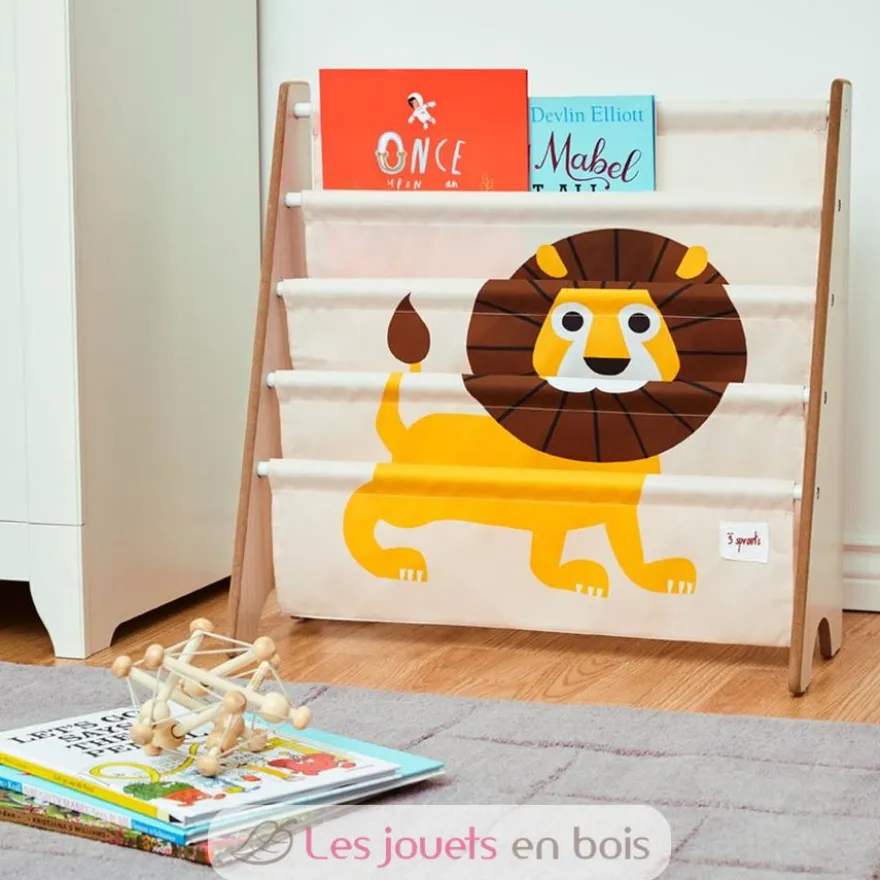 Rangement livres Lion - 3 Sprouts
