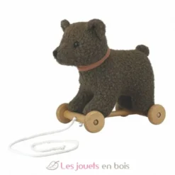 Raoul l'ours à tirer marron - Egmont Toys
