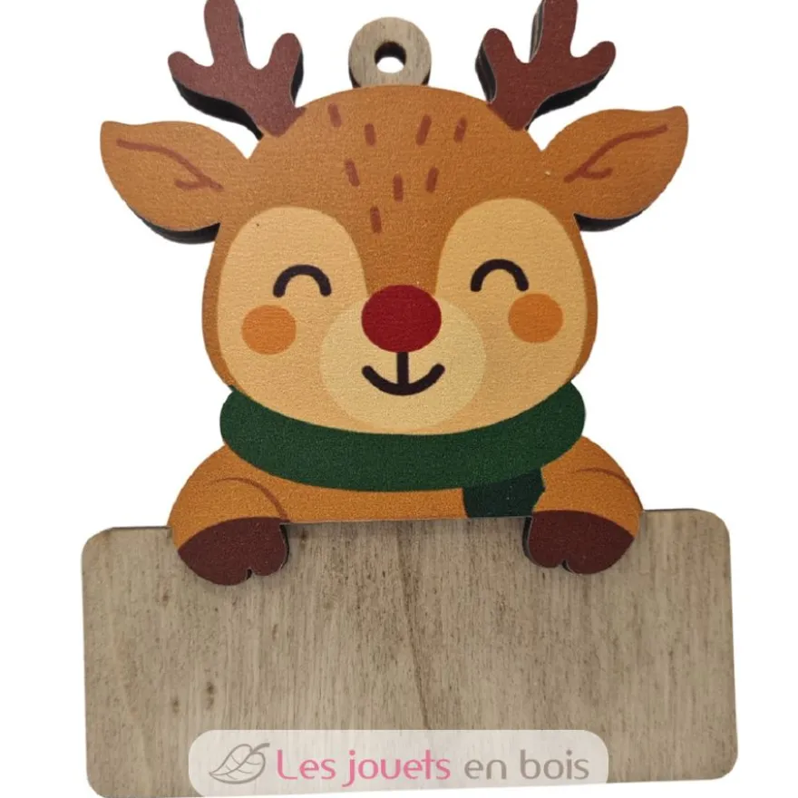 Renne de Noël personnalisable en bois - Vintiun