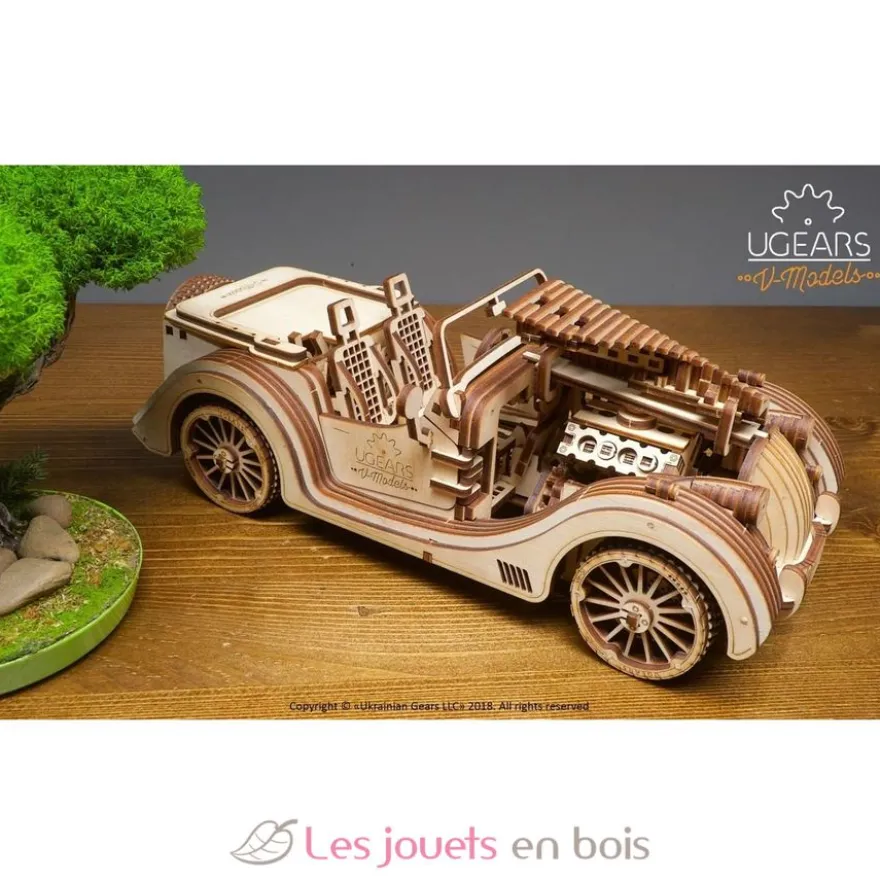 Roadster VM-01 - Puzzle 3D mécanique en bois - Ugears