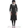 Robe noire Mercredi Addams 164 cm - Chaks