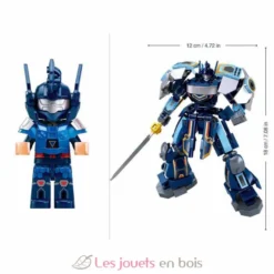 Robot Mecha 2 en 1 bleu gris - Sluban