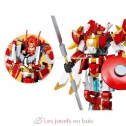 Robot Mecha 2 en 1 rouge blanc - Sluban