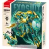 Robot Mecha 2 en 1 vert jaune - Sluban