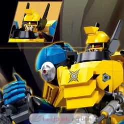 Robot Super PR Mecha jaune bleu - Sluban