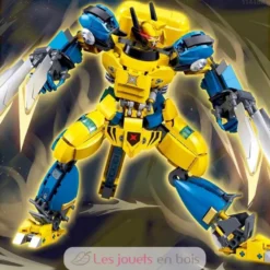 Robot Super PR Mecha jaune bleu - Sluban