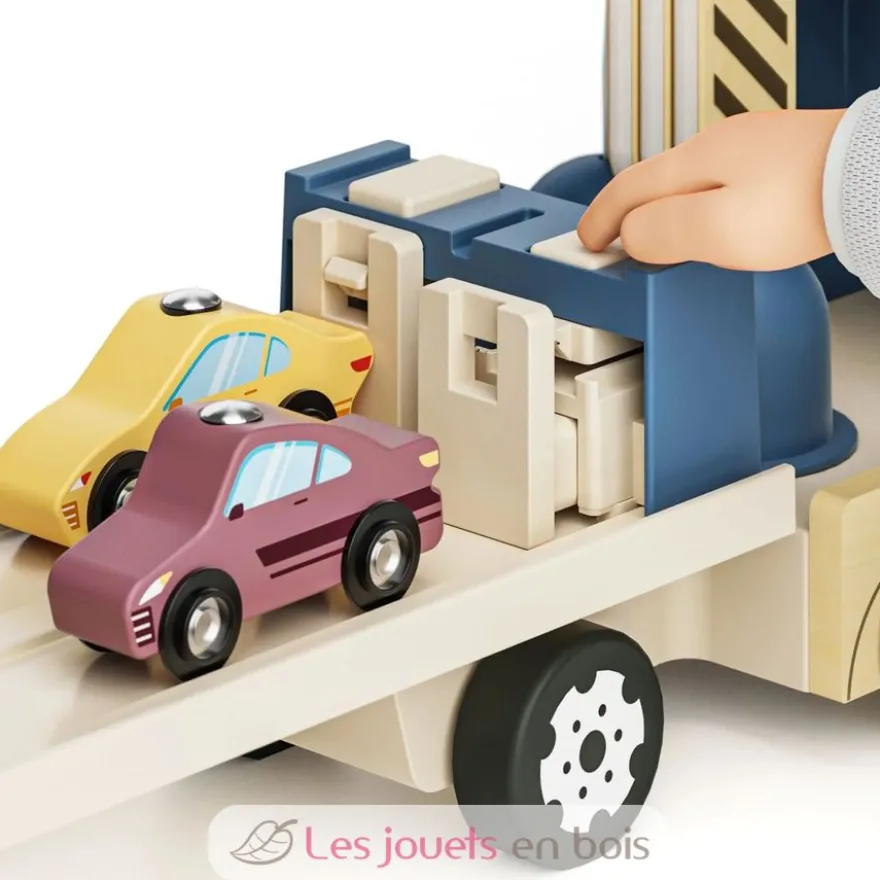 Roll and Race Transport de voitures - Bois et plastique - Topbright