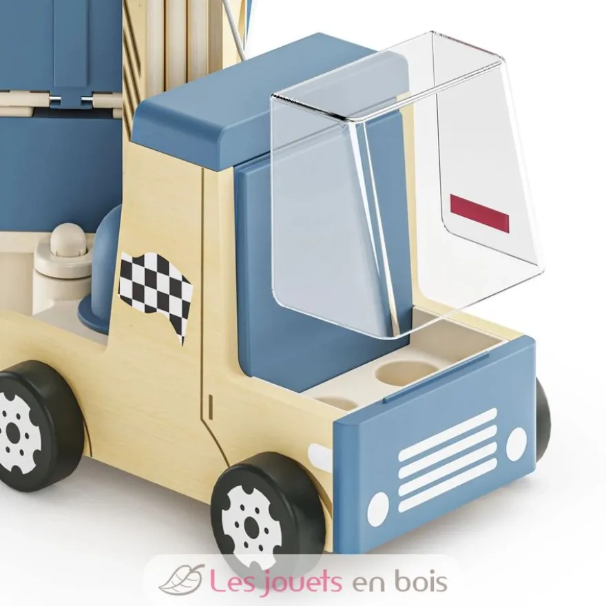 Roll and Race Transport de voitures - Bois et plastique - Topbright