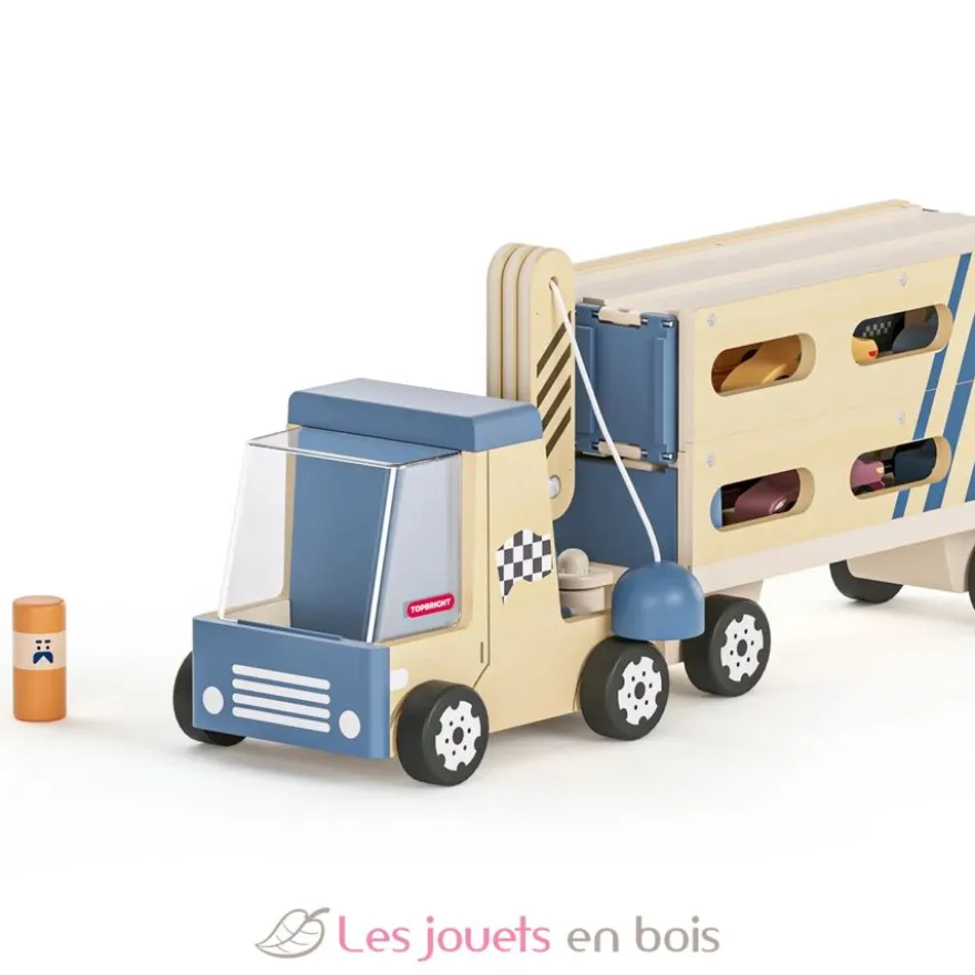 Roll and Race Transport de voitures - Bois et plastique - Topbright