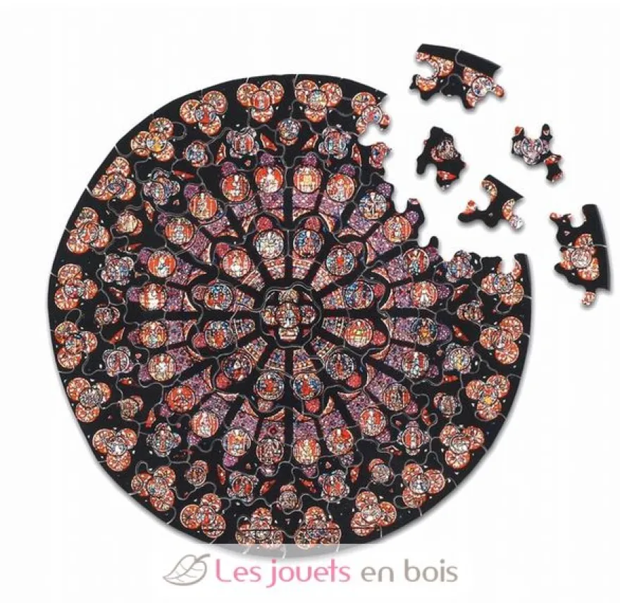 Rosace Notre Dame XIIIème siècle - Puzzle Michèle Wilson