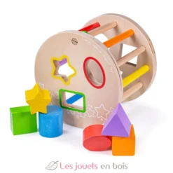 Rouleau trieur de formes en bois - Bigjigs Toys