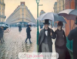 Rue de Paris, temps de pluie de Caillebotte - Puzzle Michèle Wilson