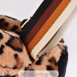 Sac bandoulière ours léopard en peluche - Doudou et Compagnie